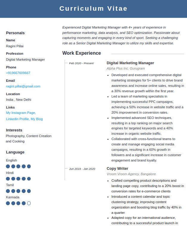 Create best resumes and cover letters in minutes with GoResume