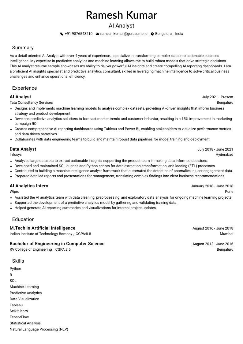 GoResume mobile editor preview