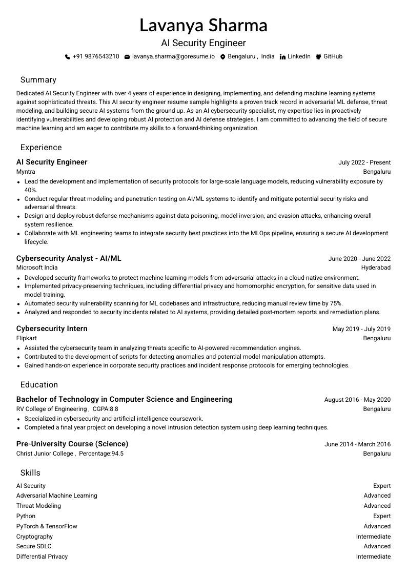 GoResume mobile editor preview