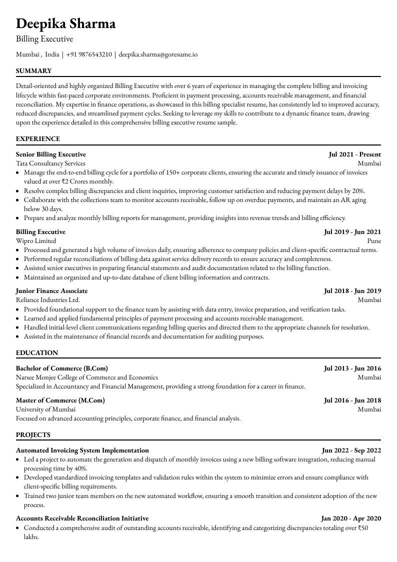 GoResume mobile editor preview