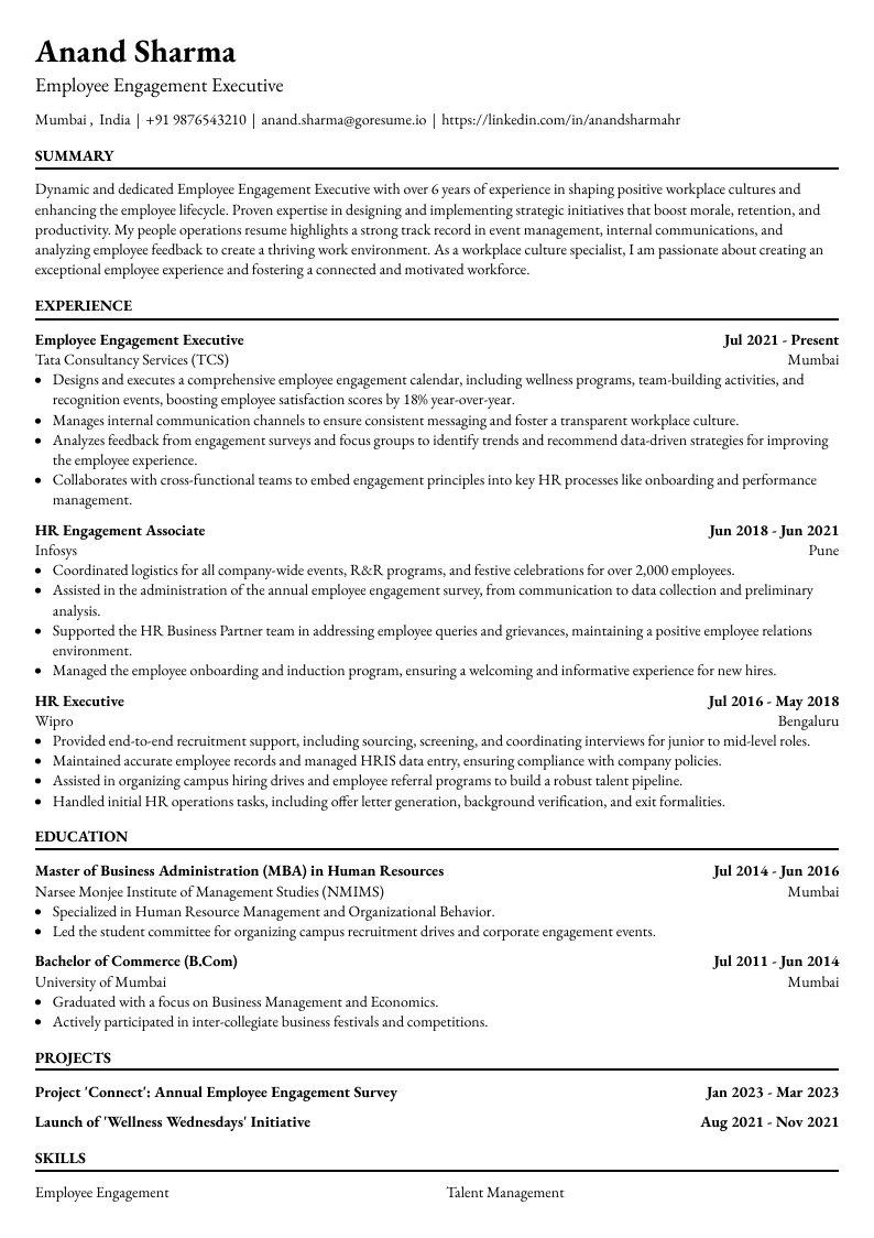 GoResume mobile editor preview