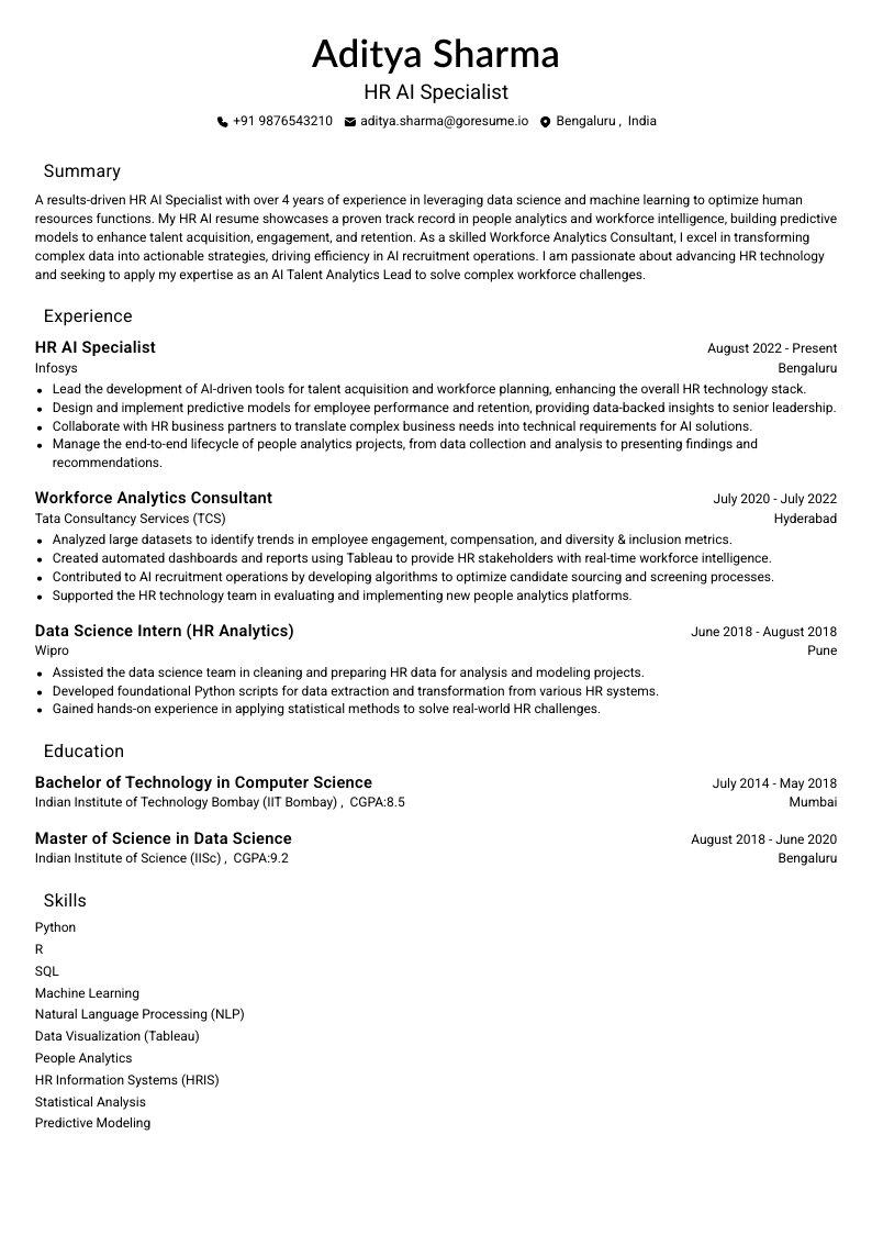 GoResume mobile editor preview