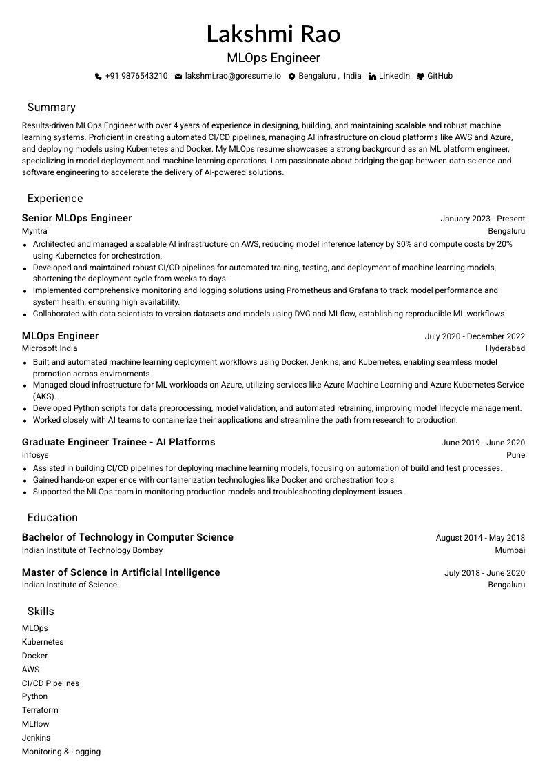 GoResume mobile editor preview