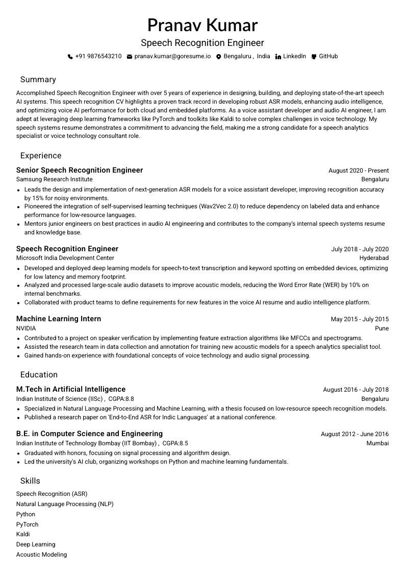 GoResume mobile editor preview