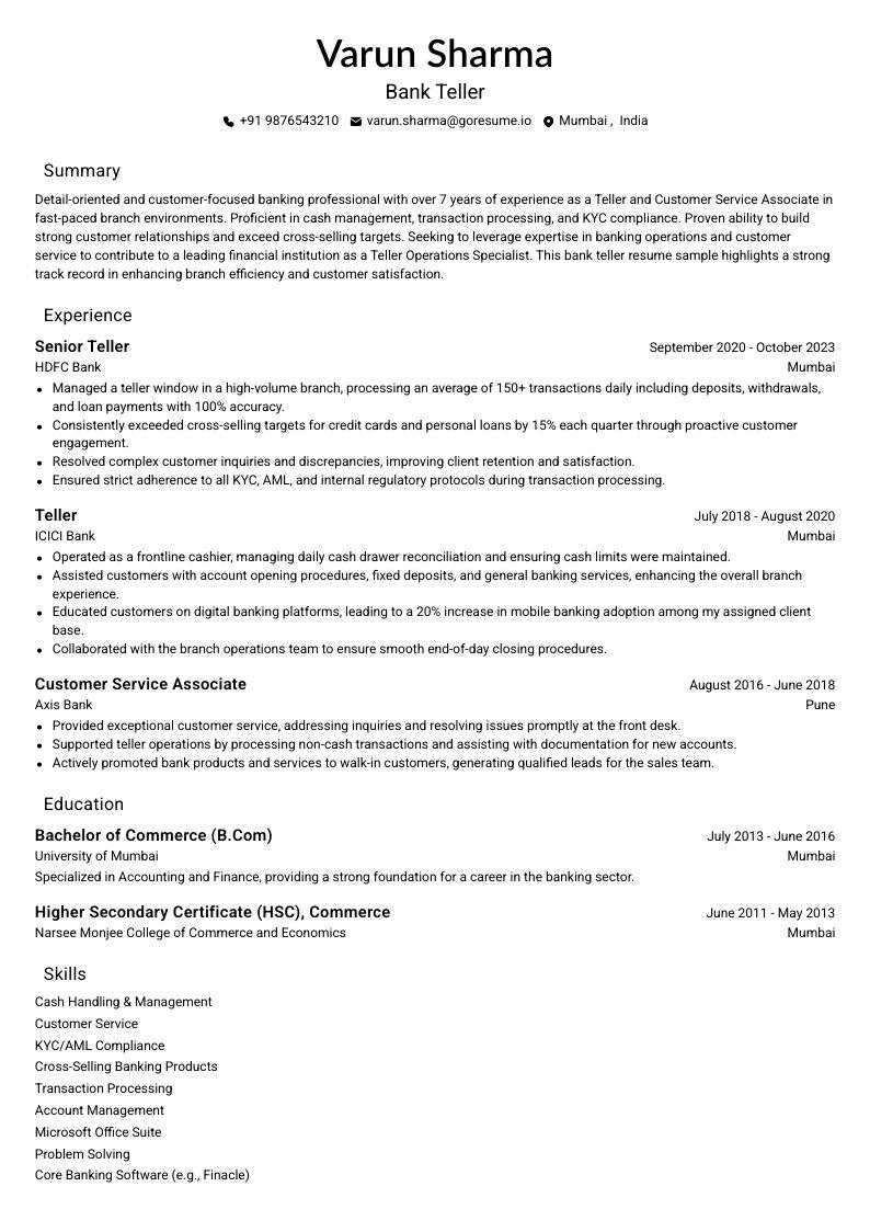 GoResume mobile editor preview