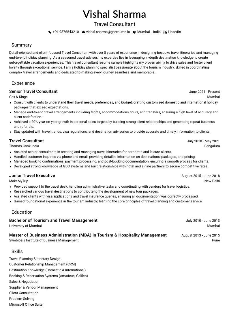 GoResume mobile editor preview