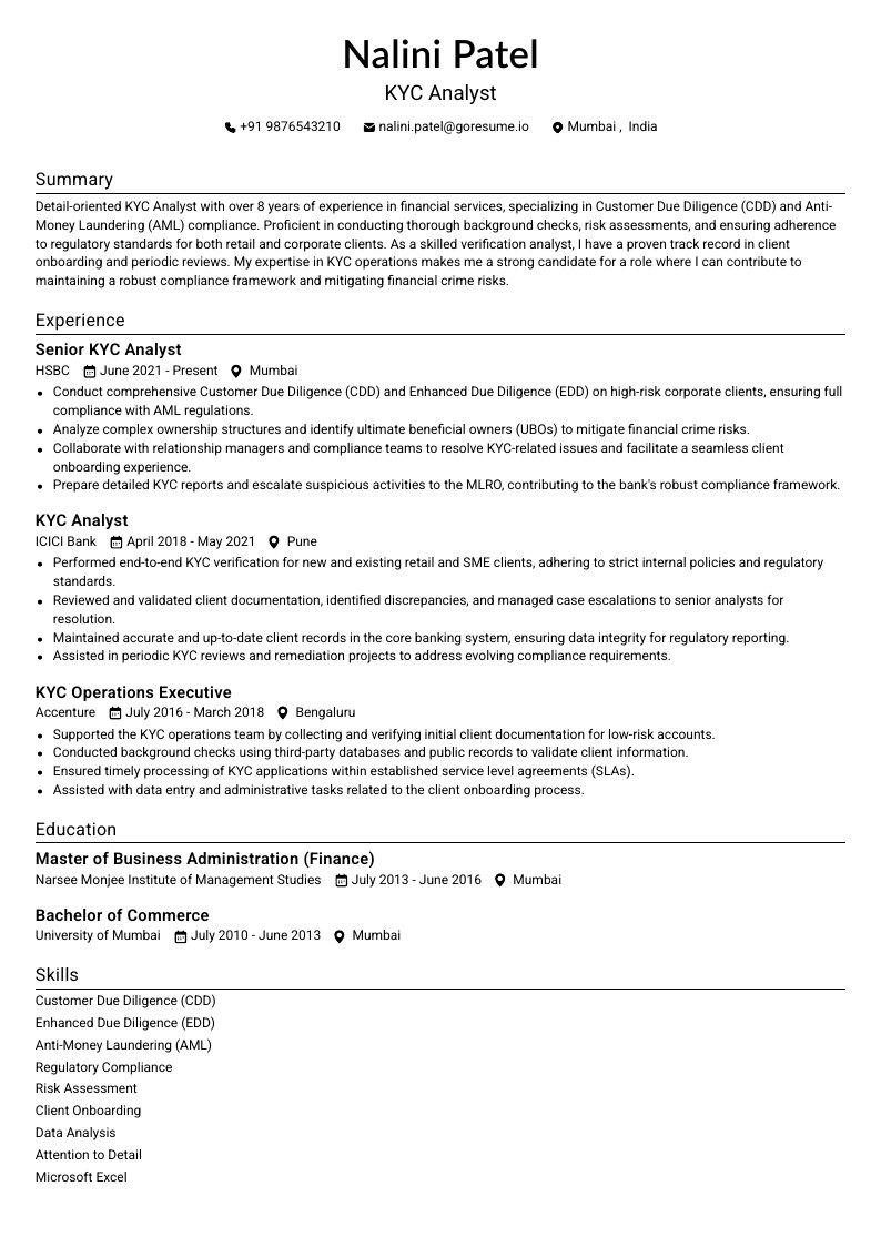 GoResume mobile editor preview