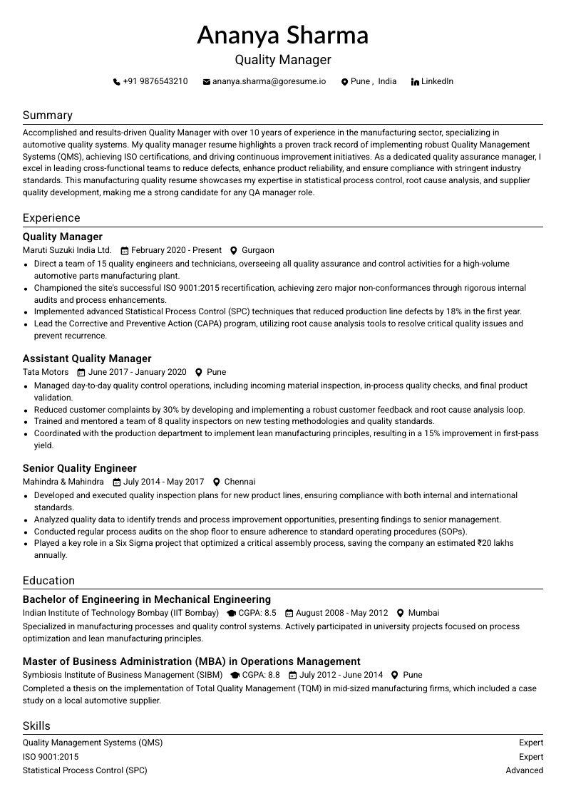 GoResume mobile editor preview