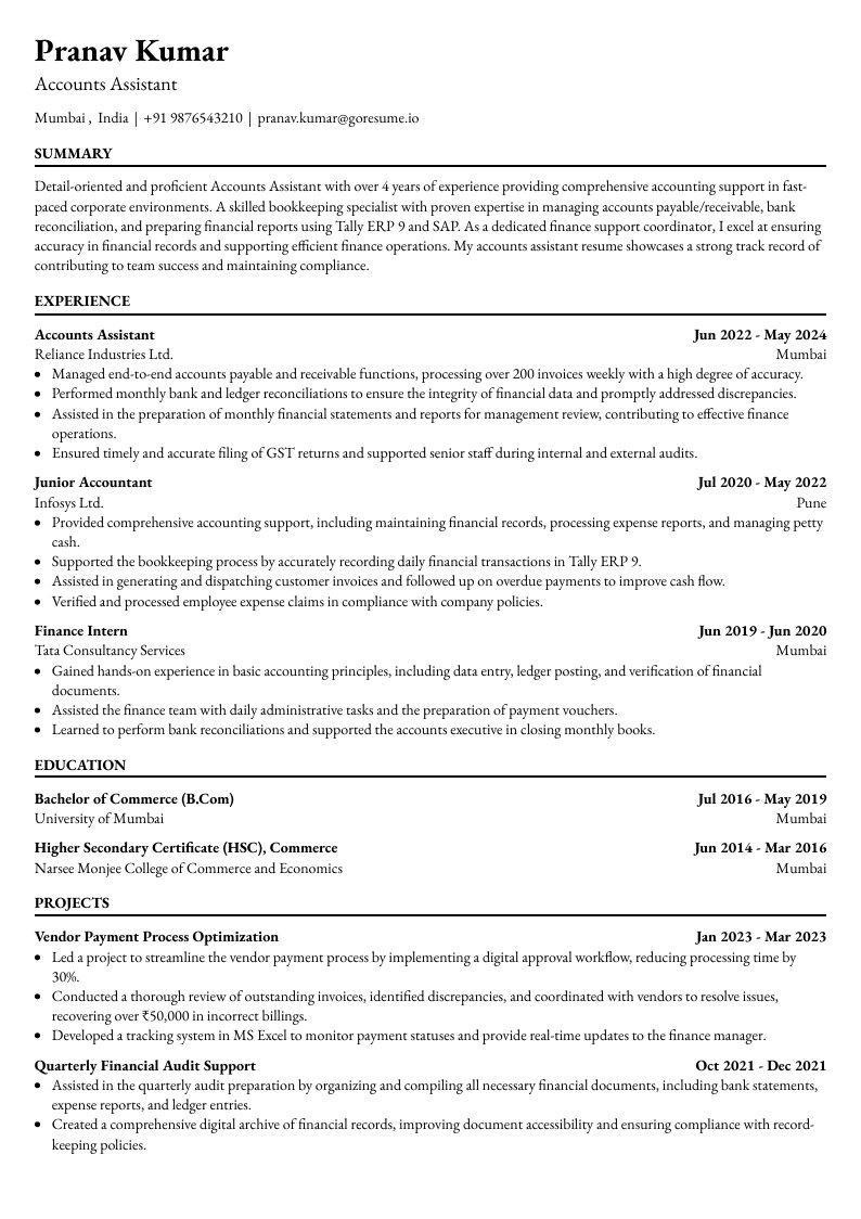 GoResume mobile editor preview