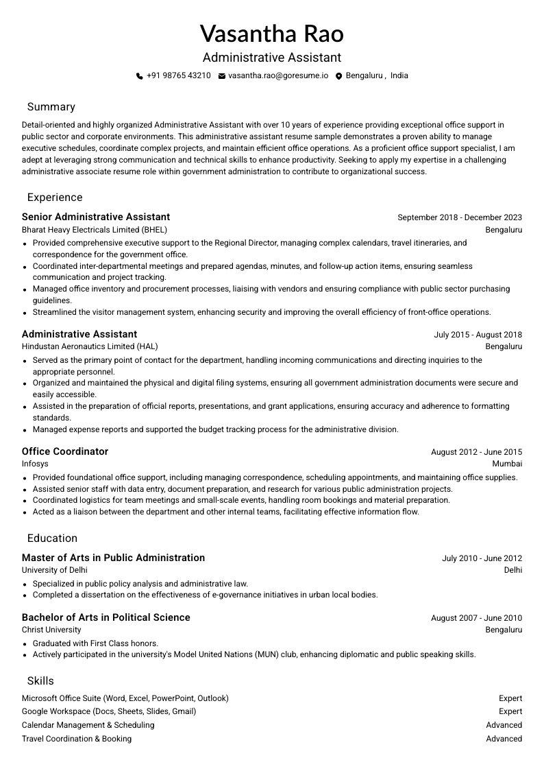 GoResume mobile editor preview