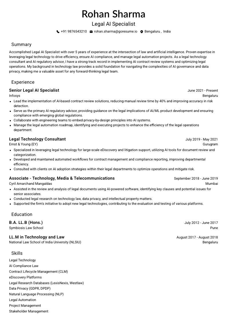 GoResume mobile editor preview