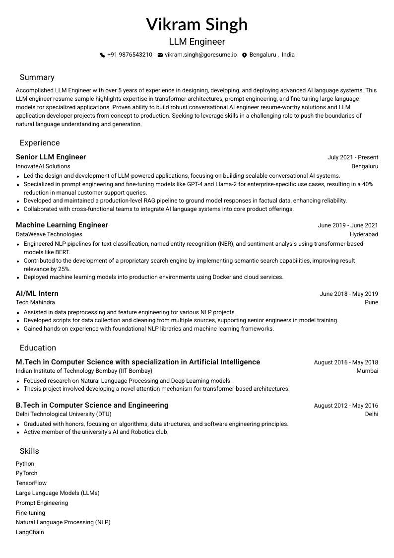 GoResume mobile editor preview