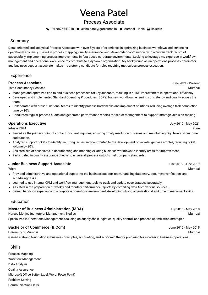 GoResume mobile editor preview
