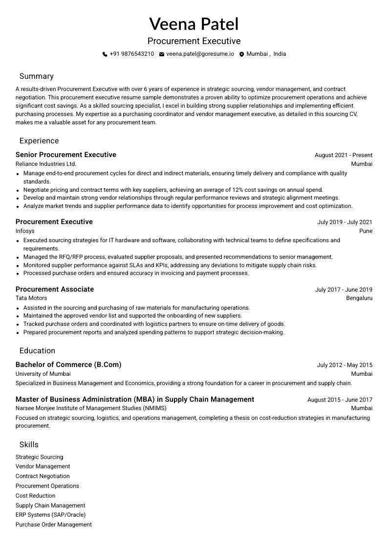 GoResume mobile editor preview