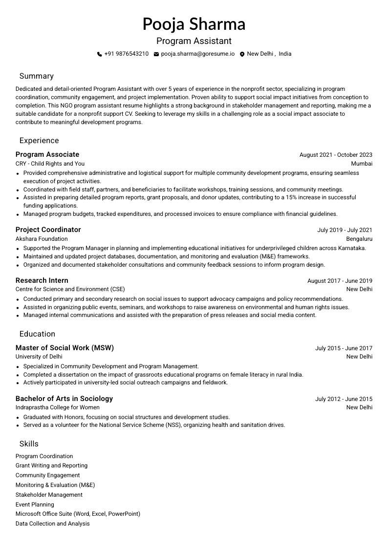 GoResume mobile editor preview