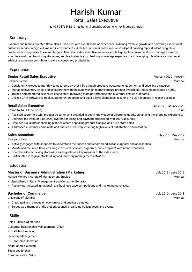 GoResume mobile editor preview