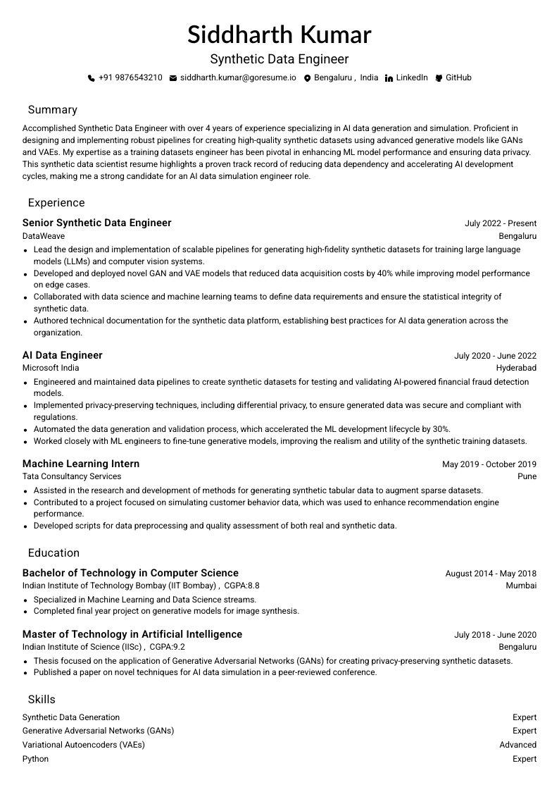 GoResume mobile editor preview