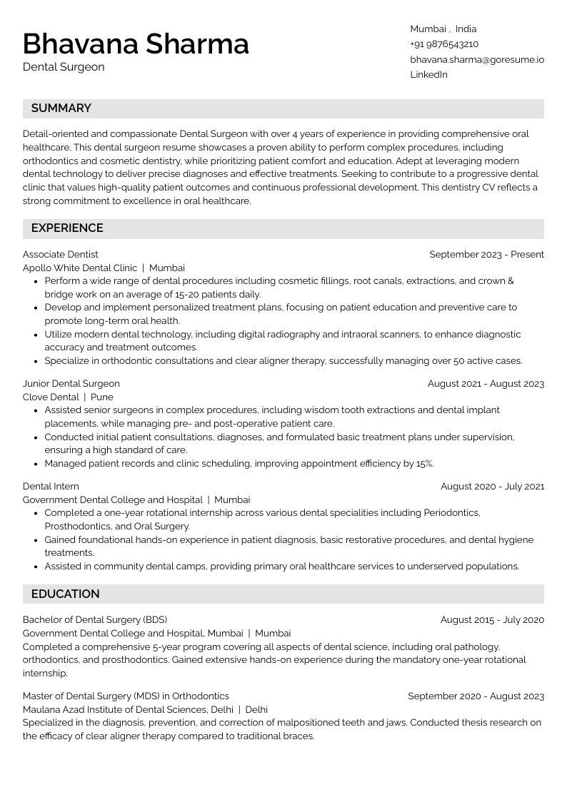 GoResume mobile editor preview