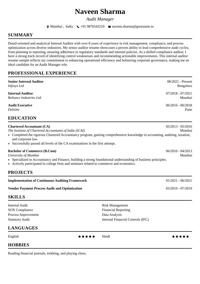 GoResume mobile editor preview