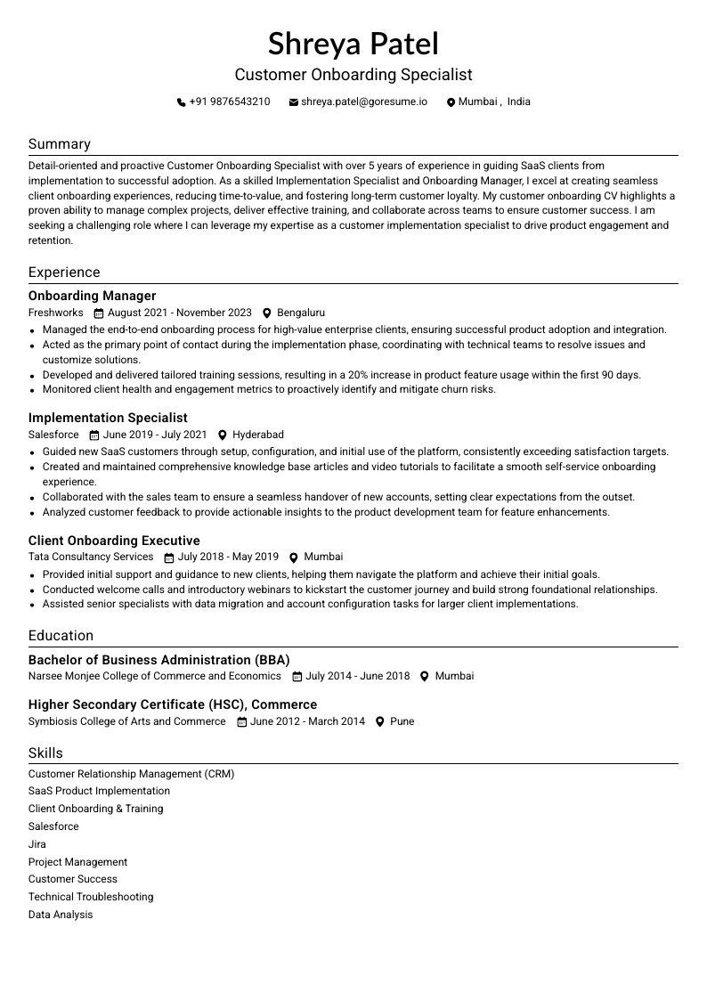 GoResume mobile editor preview