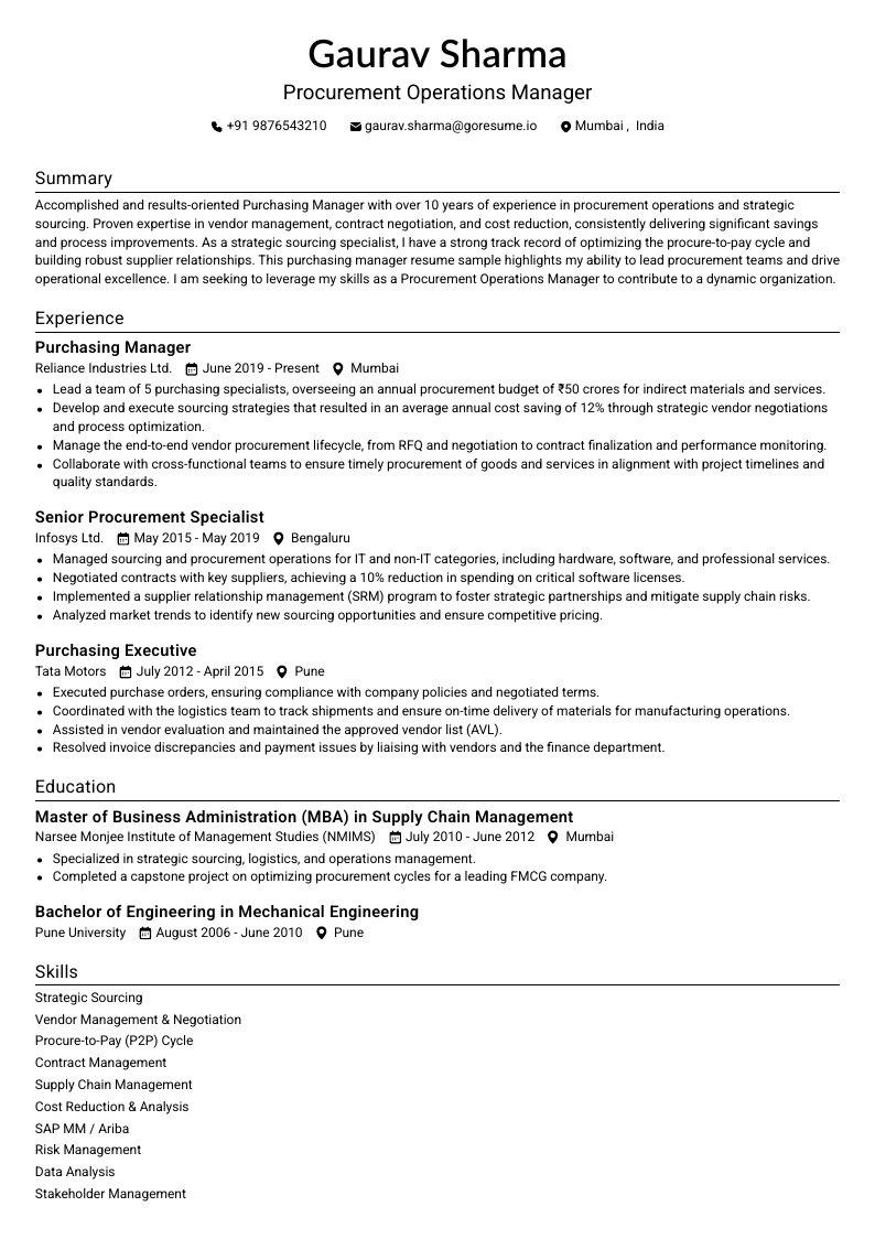 GoResume mobile editor preview