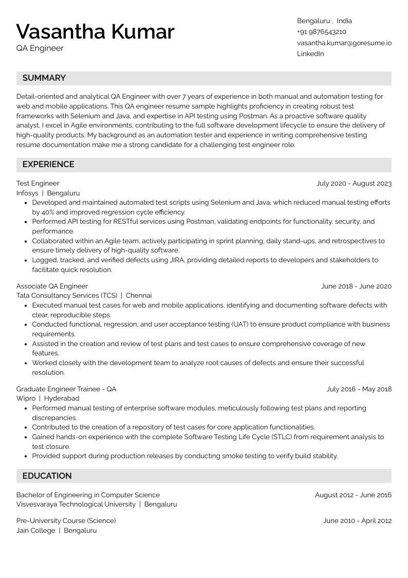 GoResume mobile editor preview