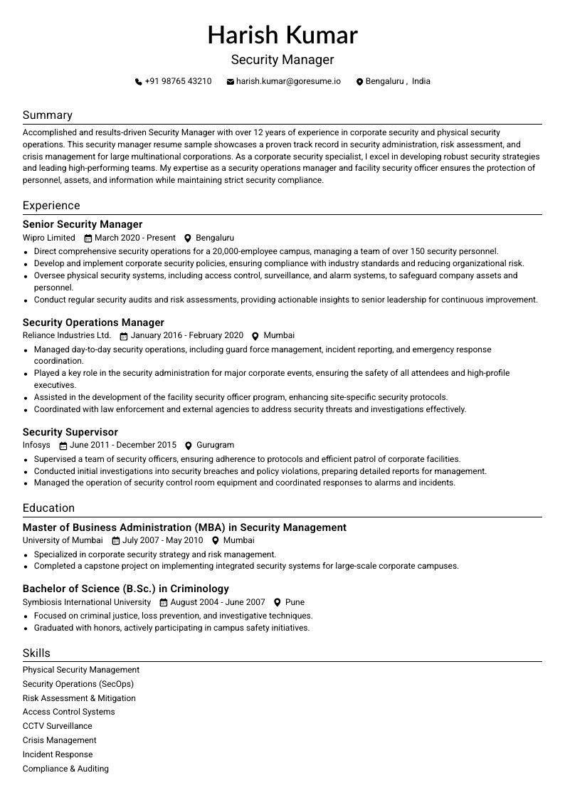 GoResume mobile editor preview